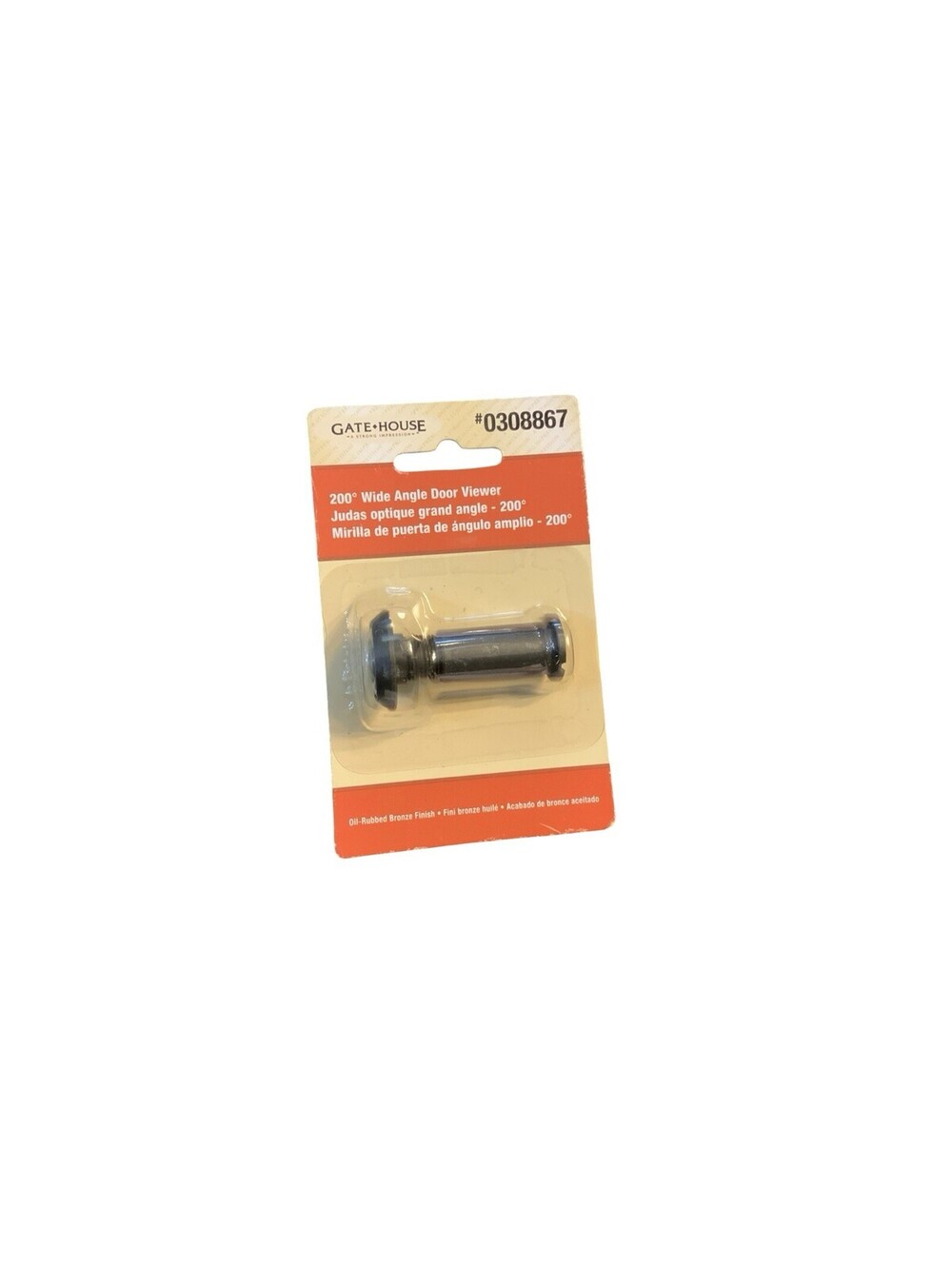 Gate House 200 Degree Wide Angle Door Viewer Oil-Rubbed Bronze Finish # 0308867